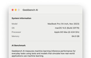 Geekbench AI screenshot 1