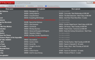 RS TV Show Tracker screenshot 1
