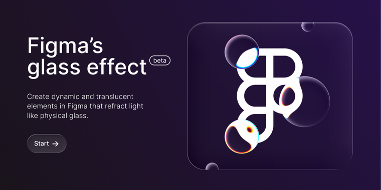 Figma introduces Glass effect and interactive playground for design image