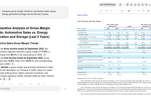 Query complex financial filings like Tesla's Q4 2025 10-K instantly. Extract risk factors with full context. Compare financial disclosures across competitors. Track regulatory changes affecting your portfolio. Turn days of document review into minutes of insight generation with verifiable citations.