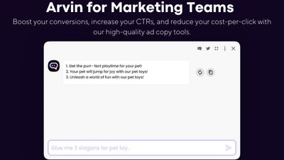 Arvin - Your AI Content Generator: Reviews, Features, Pricing