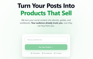 Hero section of passivecraft