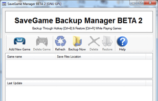 SaveGame Backup Manager screenshot 1