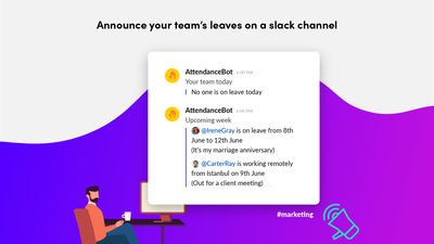 Announce your team's leaves on a Slack channel