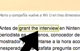 Click on words, or drag across phrases to translate