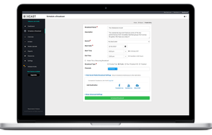 Schedule a Broadcast