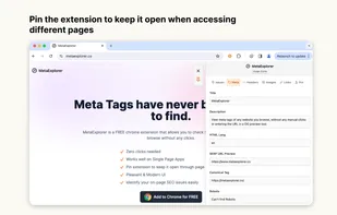 Find your page's meta data
