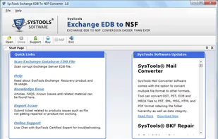 First screenshot of the software