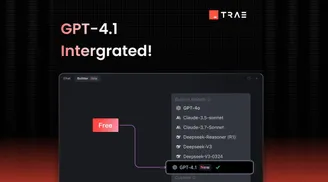 Trae now supports GPT-4.1  image