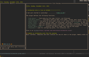 Telekasten screenshot 1