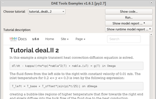 DAETools screenshot 1
