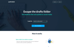 JustPublish screenshot 1