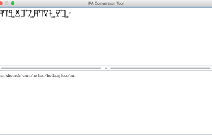 Built-in IPA conversion tool