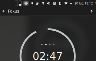 Fokus-plasmoid for KDE screenshot 1