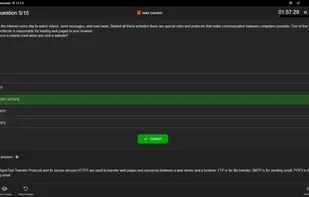 ProfExam Simulator - Multiple choice (single answer) question dark theme