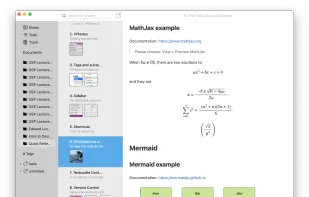 Supports MathJax and PDF attachments.