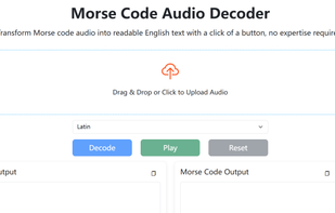 Morse Code Audio Decoder
