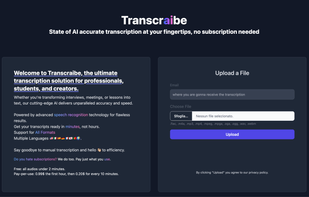 Transcraibe screenshot 1