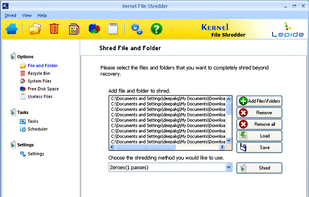Kernel File Shredder screenshot 1