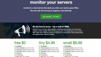Monitor up to 500 websites/servers for each account. Free plan available.