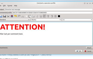 Commenting on operator profile.