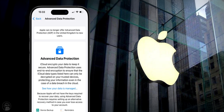 Apple halts advanced data protection in the UK over goverment encryption backdoor demands image