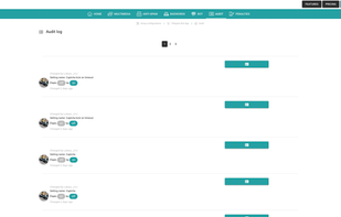 Audit log for admins actions