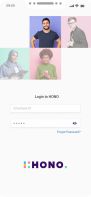 HONO Login page