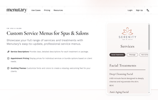 Menutary screenshot 1