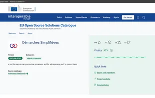 EU Open Source Solutions Catalogue screenshot 1
