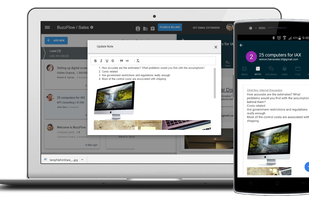 Use BuzzFlow rich notes in web and mobile apps
