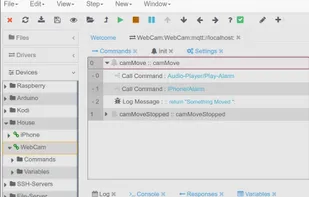 Creating alarm triggers for OpenCV based motion detector.