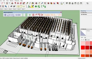 Warehouse Layout in 3D