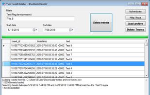YuriTweetDeleter screenshot 1