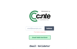 CiNTe Email Validator screenshot 1
