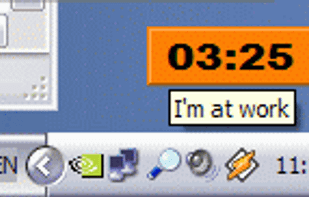 XNote Stopwatch as reminder