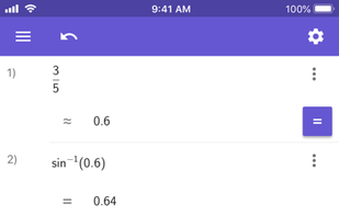 GeoGebra Scientific Calculator screenshot 2