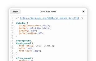 Retro - Clock Widget screenshot 1