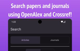 Screenshot showing the search screen.