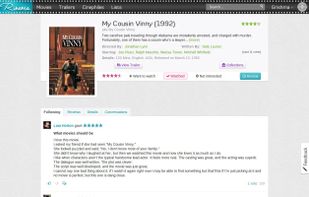 Individual Movie Pages: Check movie details, trailors and find out what your friends thought of it