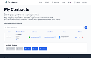 TermKeeper contracts overview
