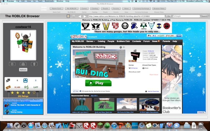 Roblox's in-game browser uses outdated internet technology