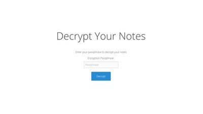 Decryption Screen