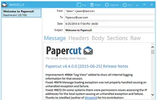Rich and Detailed View of Received Email