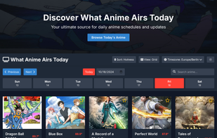 What Anime Airs Today screenshot 1