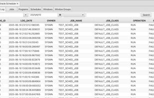 Oracle Scheduler