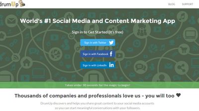 Manage Facebook, LinkedIn and Twitter accounts
