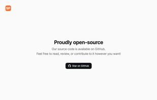 Proudly open-source. Our source code is available on GitHub. Feel free to read, review, or contribute to it however you want!