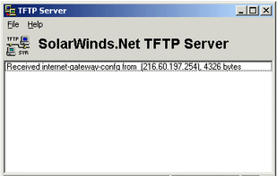 SolarWinds TFTP Server screenshot 1