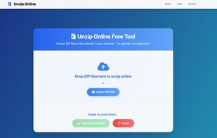 UnzipOnline.org screenshot 1